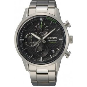 Seiko SSB389P1 - chronograaf - Titanium - Horloge