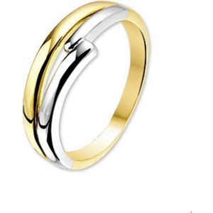 ring 14K bicolor goud geel/wit 4205522