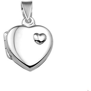 Zilveren Medaillon hart 1018575