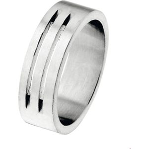 Stalen Ring A509 - 6 mm - zonder cz 6501606 16.00 mm (50)