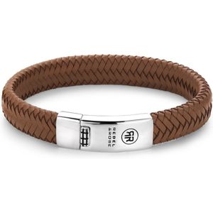 Rebel and Rose Armband RR-L0041-S-L - Braided Oval Handsome in Khaki