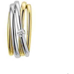 Bicolor Gouden Hanger diamant 0.05ct H SI 4207681