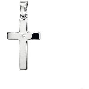 Zilveren Hanger kruis zirkonia 1005127