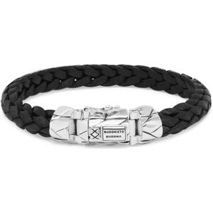 BUDDHA TO BUDDHA - Buddha 126BL E - Mangky Small Leather Bracelet Black - Armband