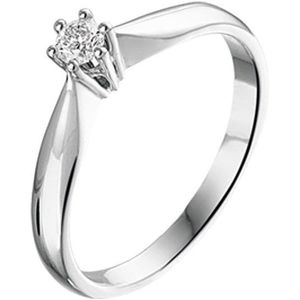 ring diamant 0.10ct h si 14K witgoud 4104851