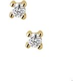 Geelgouden Oorknoppen diamant 0.14 ct. 4016584