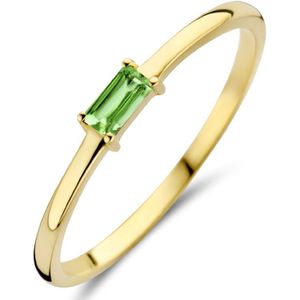 14K geelgoud ring met geboortesteen smaragd mei 4027221 17