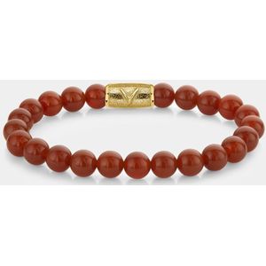 Rebel and Rose RR-8DV06-G - Red Agate - Armband-Maat M