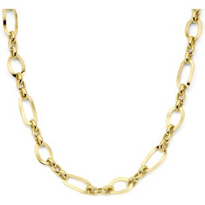 zilver verguld (geel) collier 11,5 mm 46 cm 3 micron 2103702