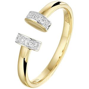 ring diamant 0.06ct h si 14K geelgoud 4022759