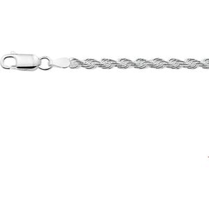 Zilveren Armband koord 3 1002176 19 cm