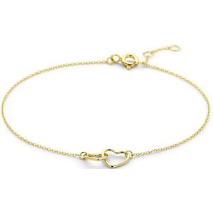 14K geelgoud armband hartjes 16,5 - 17,5 - 18,5 cm 4031021