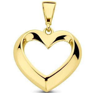 14K geelgoud hanger hart 4029829