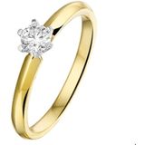 Bicolor Gouden Ring diamant 0.25ct H SI 4207432 16.50 mm (52)