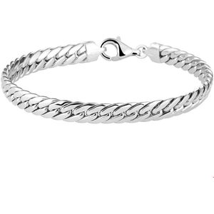 Zilver Gerhodineerde Armband gourmet 6 1329313