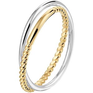 Bicolor Gouden Ring 2-in-1 4208616 18.50 mm (58)
