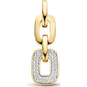 goud (geelgoud) hanger schakelmotief diamant 0.18ct h si 4025626