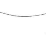 Zilver Gerhodineerde Collier omega rond 1 1316033 50 cm