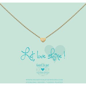 Heart to get N194HEZ13G - Let love shine! - Gold - Ketting