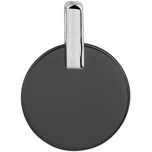 Zilver Gerhodineerde Hanger onyx 1333509