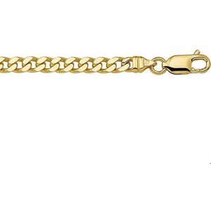 geslepen gourmette 4,3 mm massief 14K geelgoud 4017009