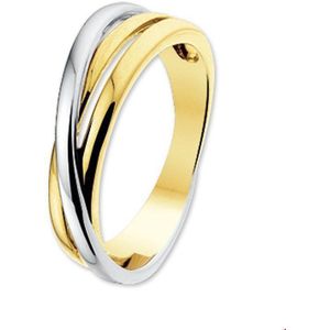 ring 14K bicolor goud geel/wit 4205551