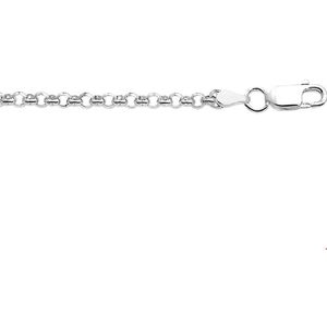 Zilveren Collier jasseron 3 1017429 38 cm