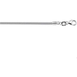 Zilver Gerhodineerde Collier slang rond 2 1316040 60 cm