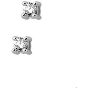 Witgouden Oorknoppen diamant 0.10 ct. 4103489
