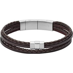 Fossil JF02934040 - Vintage Casual - Bruin - Armband