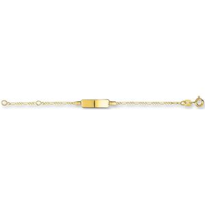Gouden graveer armbandje 4005026 9-11 cm