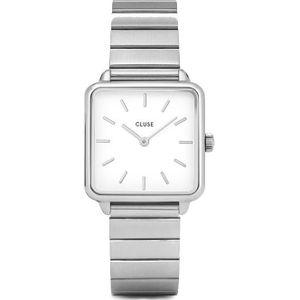 CLUSE La Tétragone Silver/White CL60022S - horloge