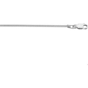 Zilver Gerhodineerde Collier slang rond 1 1314759 50 cm