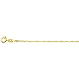 zilver verguld (geel) collier gourmette 4-zijdes geslepen 1,2 mm 3 micron 2103373 60 cm