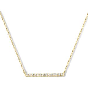 goud (geelgoud) collier diamant 40 - 42 - 44 cm 0.21ct h si 4025711