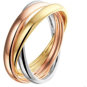 Tricolor Gouden Ring 3-in-1 tricolor 4300489 17.75 mm (56)