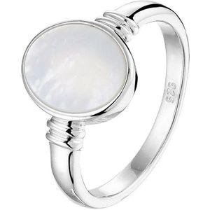 Zilver Gerhodineerde Ring parelmoer 1328102 18.50 mm (58)