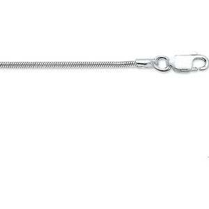 Zilveren Collier slang rond 1 1002354 45 cm