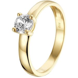 ring zirkonia 14K geelgoud 4020233
