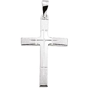 Zilveren Hanger kruis gediamanteerd 1012095