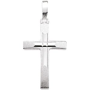 Zilveren Hanger kruis gediamanteerd 1012096