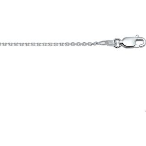 Zilveren Collier anker gediamanteerd 1 1018801 45 cm