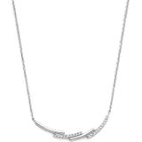 Zilver Gerhodineerde Collier zirkonia 1 1333913