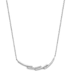 Zilver Gerhodineerde Collier zirkonia 1 1333913