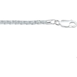 vossestaart 3,0 mm zilver wit 1002299