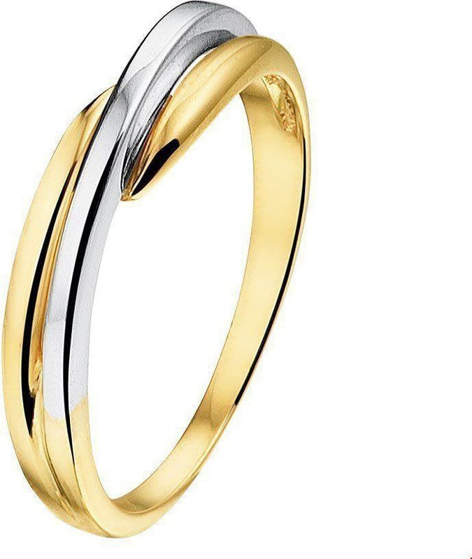 ring 14K bicolor goud geel/wit 4207984