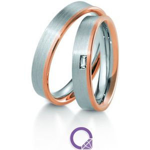 Breuning bicolor trouwringen 48.04175 48.04176