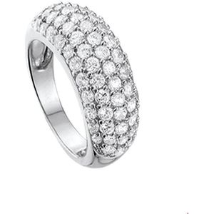 Zilver Gerhodineerde Ring zirkonia 1308656 15.00 mm (47)