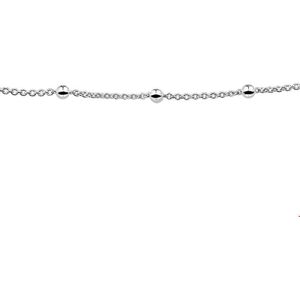Zilveren Armband anker en bolletjes 3 1013377 18 cm