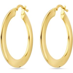 14K geelgoud oorringen 28,5 mm 4032195